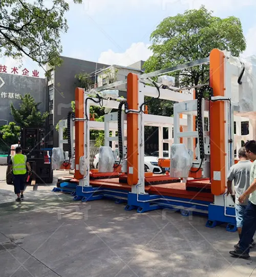 Leichtschaumziegel-Produktionslinie für den Kunden Hunan Chenzhou